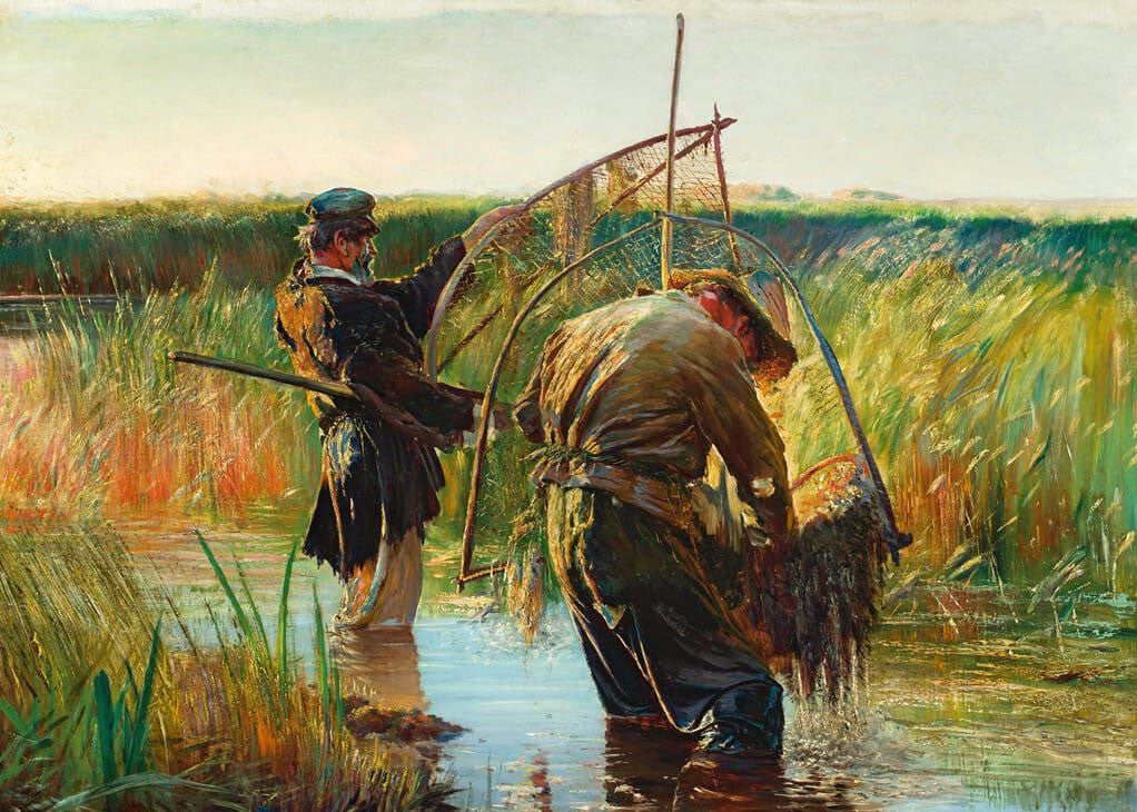 high quality oil painting 100% handpainted on canvas " Fishermen"