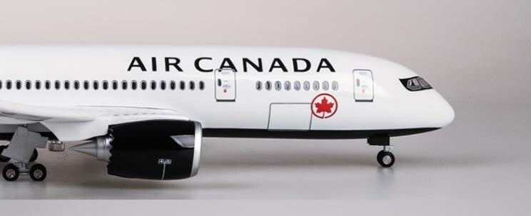 1:130 43CM AIR CANADA BOEING 787 Passenger Airplane Landing Gear Resin Model