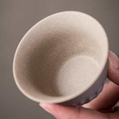 Black Ceramic Teacup Novelty Tea Cup Drinkware