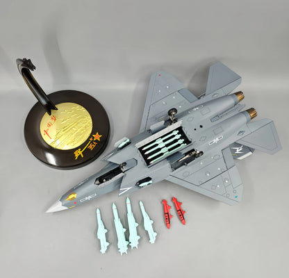 1:24 59CM J-35 Carrier-based Fighter Jet Plane Diecast Military Aircraft Model