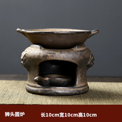 Coarse Pottery Tea Oven Incense Burner Tea Awakening Ceramic Incense Burner