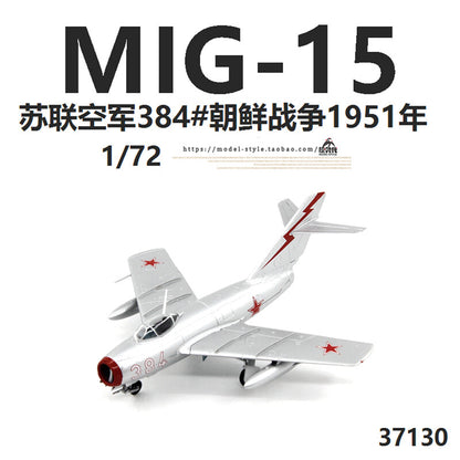 1/72 Soviet Air Force Mig-15 fighter red model 384 # Mig-15 aircraft model