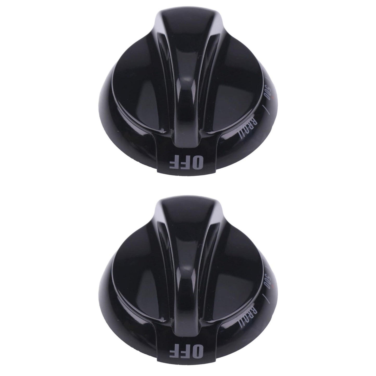 2* Thermostat Control Knob Replace Part WB03K10037 For GE Range Stove Oven Black