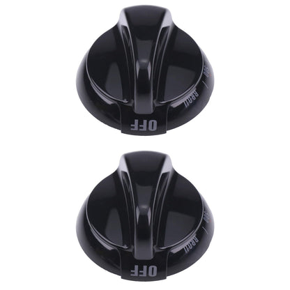 2* Thermostat Control Knob Replace Part WB03K10037 For GE Range Stove Oven Black