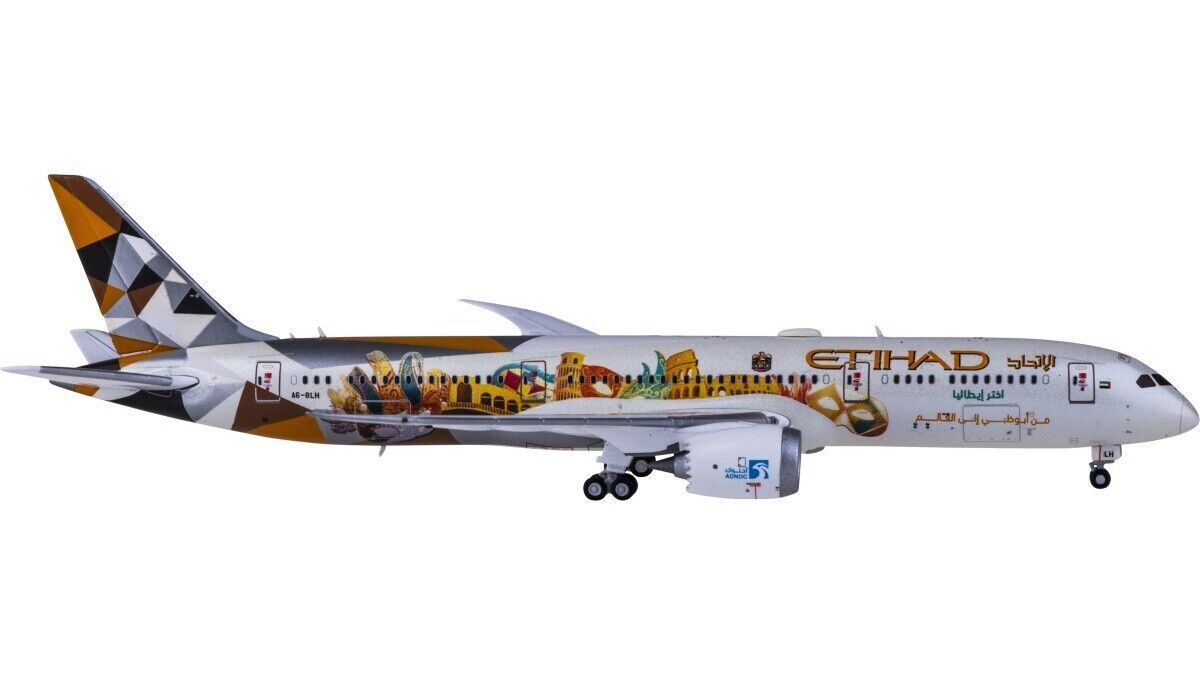 1:400 JC Wings ETIHAD BOEING 787-9 Passenger Airplane Diecast Aircraft Model