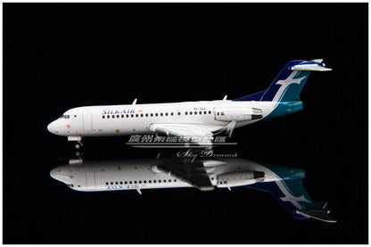 1:400 JC Wings SILK AIR FOKKER FK70 Passenger Airplane Diecast Aircraft Model