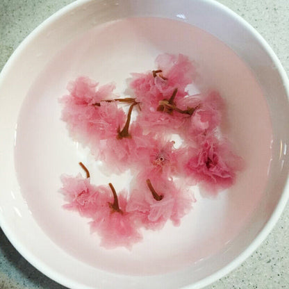 Japanese Sugar Sakura Cha Pink Sakura Traditional Preservation Flower Tea-