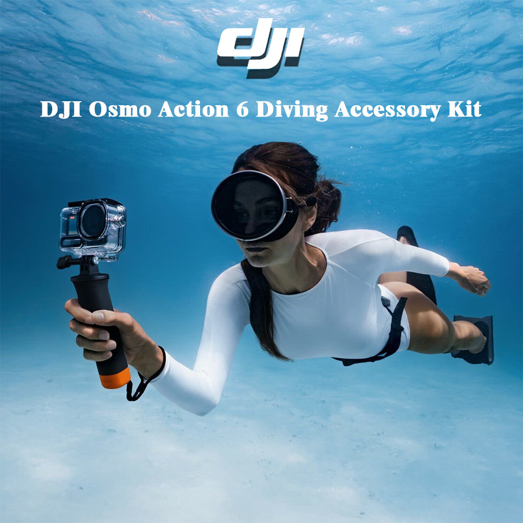 DJI Osmo Action 6 Diving Kit– 60m Waterproof Case, Floating Handle, Anti-Fog