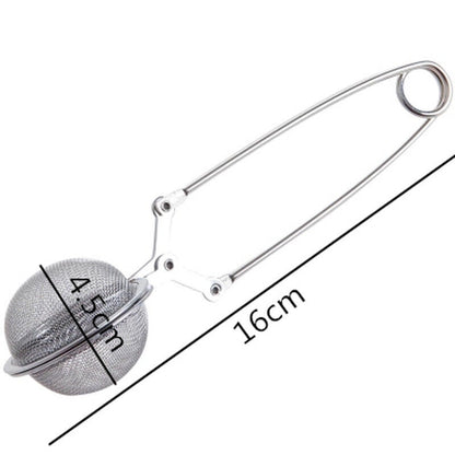 Tea Infuser Stainless Steel Tea Filter Sphere Mesh Tea Strainer Handle Tea Ball