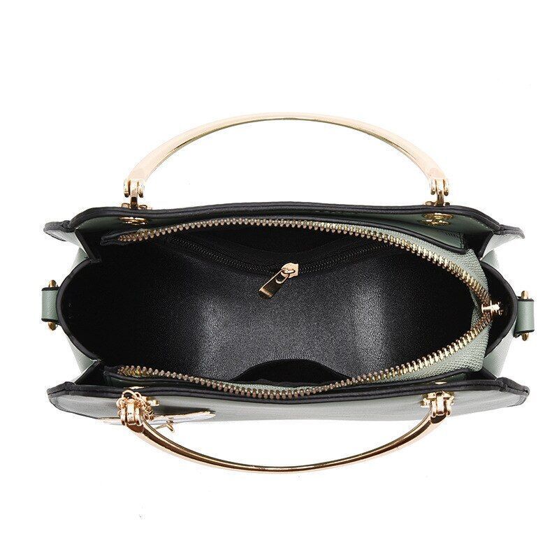 Tote Bag Synthetic Leather Handbags Small Crossbody Purses Polyester Shell Shape