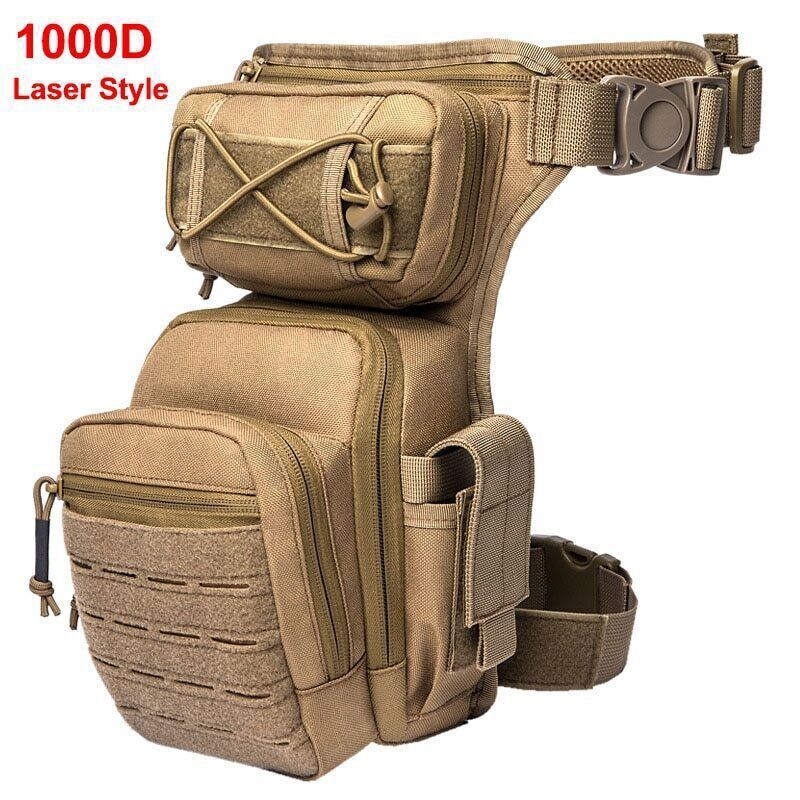 Men Leg Bag Waist Bag Utility Belt Pack Hiking Male Hip Bags Tactical Waist Bag