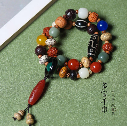 18 Bead Bodhi Multi Bead Bracelet Unisex Buddhist Prayer Beads
