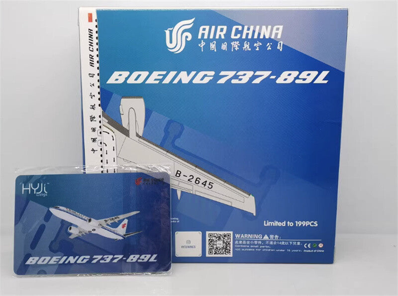 HYJLwings Air China for Boeing B737-800 B-2645 1/400 Aircraft Pre-built Model