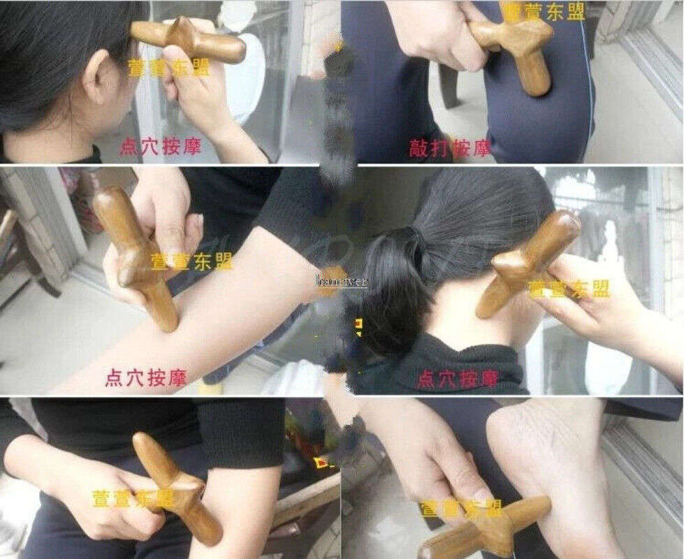 Plantar acupoint massage stick wooden foot massage stick point bar foot