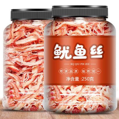 Spicy Shredded Squid 250g - Ready-to-Eat Hand-Shredded Seafood Snack