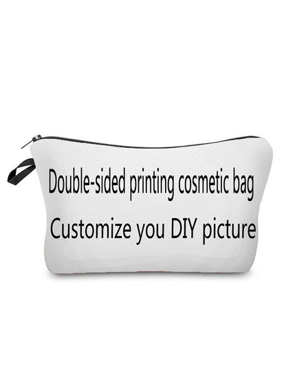Printed Makeup Bag Reusable Storage Purse Stylish Practical Bags 2*2*13.5 CM 1PC