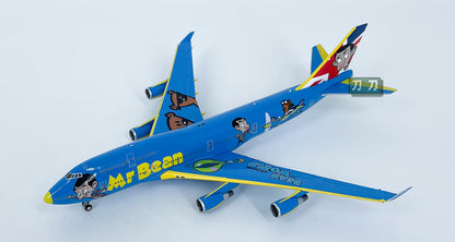 1:400 TINY BEAN AROUND the WORLD BOEING 747-400 Airplane Diecast Aircraft Model