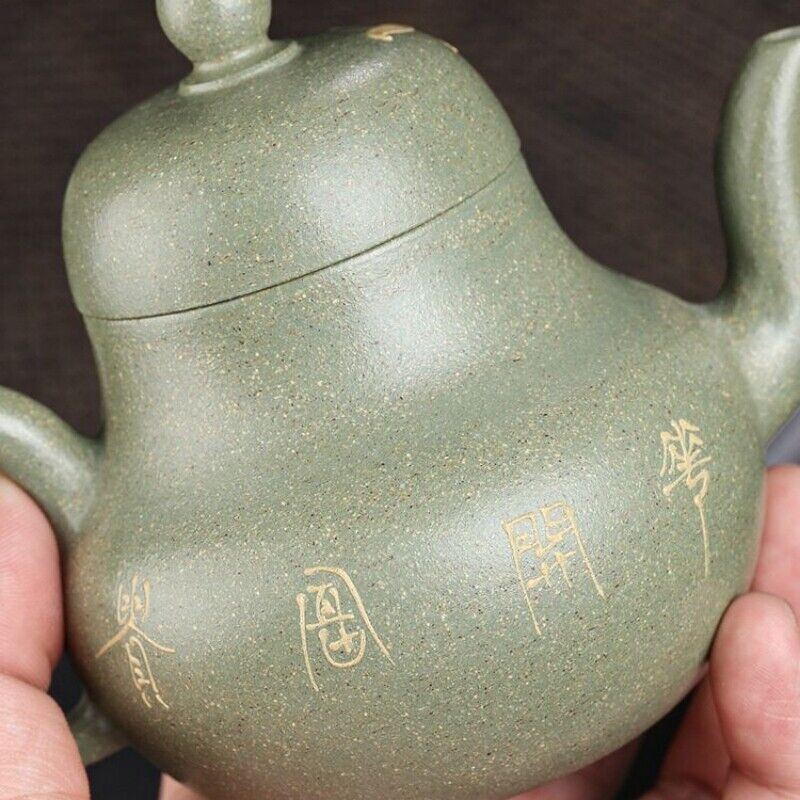 peony flower carved tea pot master handmade original ore yixing zisha clay 240ml