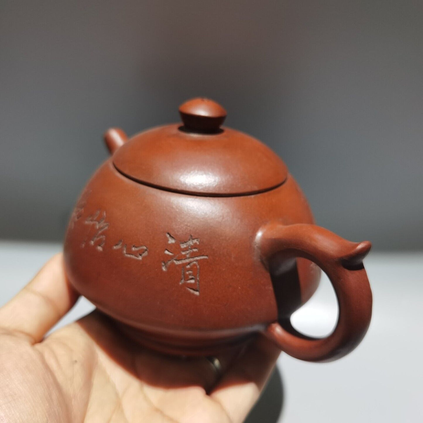 Vintage China Yixing Purple Clay Teapot Zisha Ceramic Nice Plum Blossom Teaware