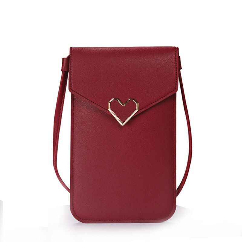 Wallet Crossbody Shoulder Handbag Synthetic Leather Card Holder Purse 20*12*4 CM