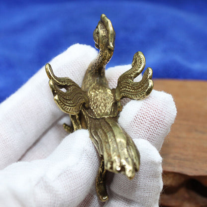 Brass bird Animal Statue Small Sculpture Home Decor Gifts Tabletop Figurine