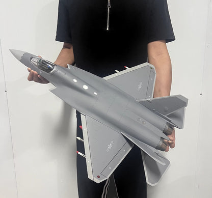 1:24 72CM China Air Force J35 5th Generation Stealth Fighter Plane Diecast Model