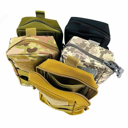 Multifunctional 1000D Waist Bag Outdoor Tool Zipper Pack Accessories Belt Pouch