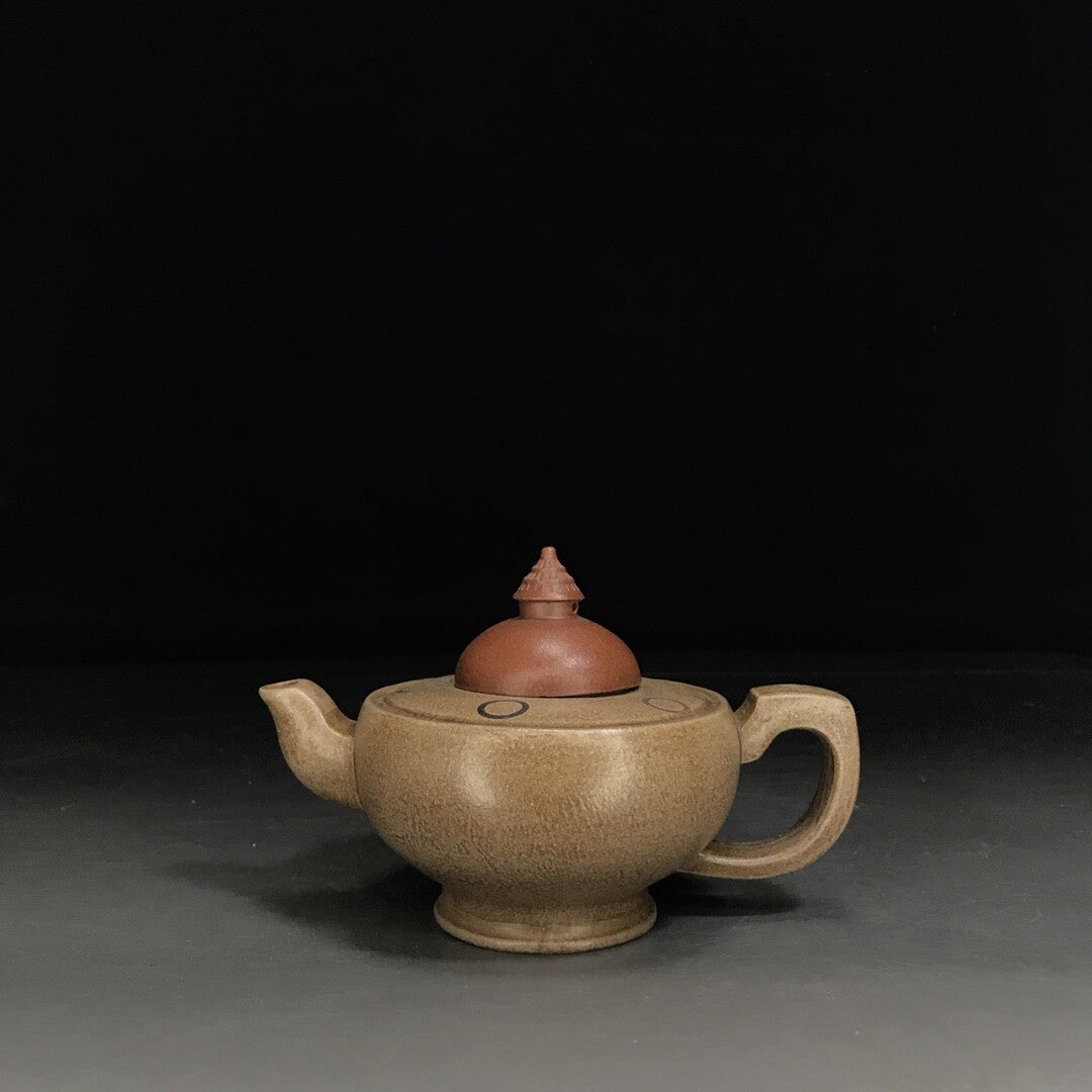 vintage chinese yixing purple clay teapot zisha ceremony carving Collectible art