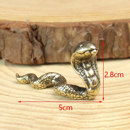 1Pc Chinese Retro Brass Twelve Zodiac Ornaments Statue Home Feng Shui Decoration