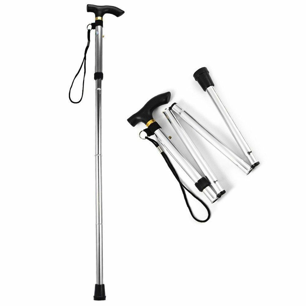 Nordic Walking Stick Telescopic Quick Lock Foldable Trekking Pole Hiking Cane