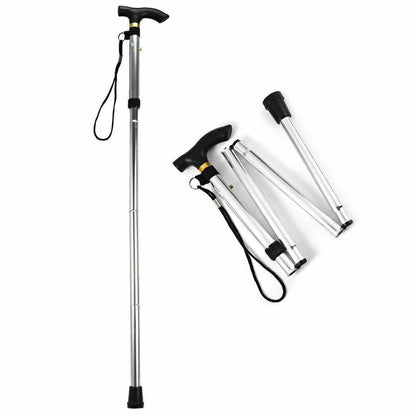 Nordic Walking Stick Telescopic Quick Lock Foldable Trekking Pole Hiking Cane