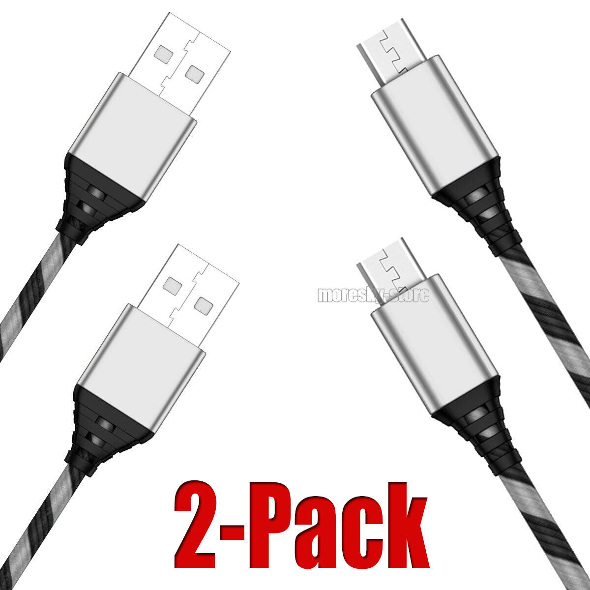 2x Micro USB Charging Cable 3/6/10ft Data Charge Cord For Galaxy A3 A5 A7 A8 A01