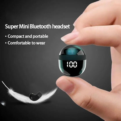 2023 Bluetooth Earbud Headset TWS 5.3 Wireless Earphone Invisible for All Phone.