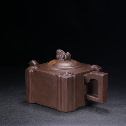 Chinese Yixing Zisha Clay Handmade Exquisite Teapot （时来运转 底款：蒋燕庭）