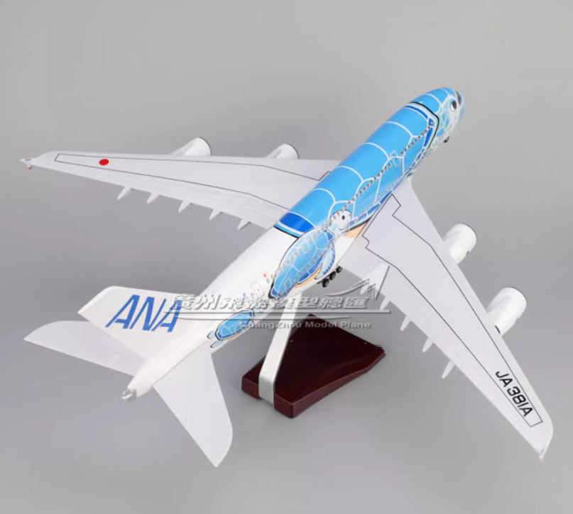 1:160 46CM ANA AIRBUS A380 Plane Airplane Landing Gear Resin Aircraft Model