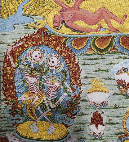 Tibet Tibetan Cloth Silk Buddhism Naropa Tradition Vajrayogini Tangka Thangka36"