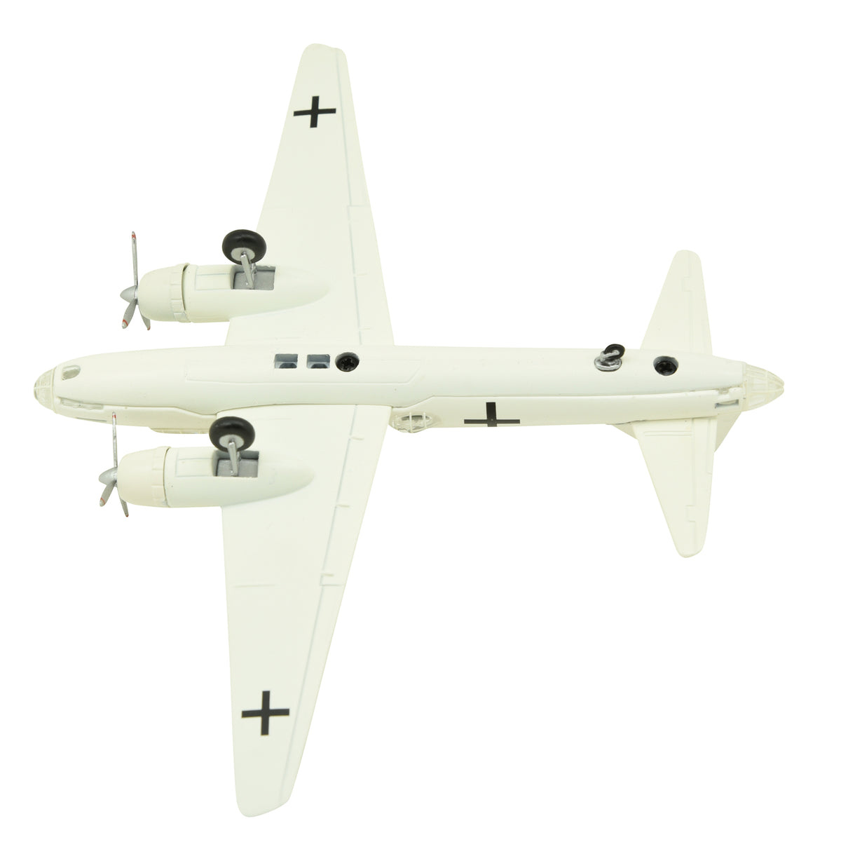 ATLAS 1:144 Mitsubishi G4M Metal Attack Plane Model WWII Japanese Navy White