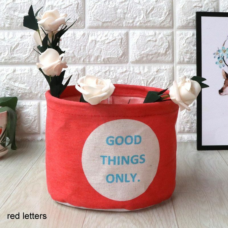 Laundry Basket Small Cartoon Storage Barrel Dirty Clothes Household Folding Bag
