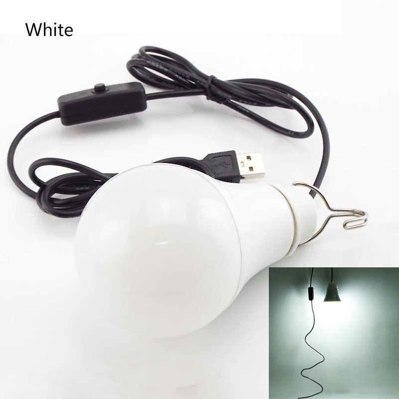 Reading Night Lamps USB LED Bulb Light Portable Outdoor Camping Home Lighting 5V