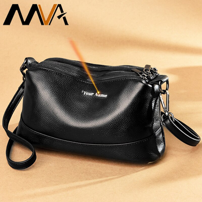 MVA Women'S Genuine Leather Bag Female Luxury Shoulder Messenger Bag Woman Ladie