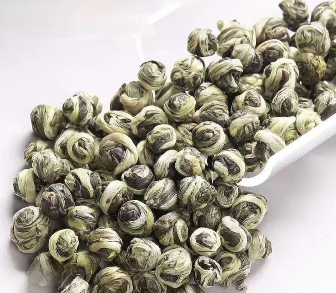 250g Nonpareil Supreme Jasmine Dragon Pearl Chinese Green Tea Handroll Loose