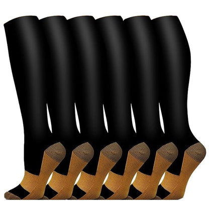 5/6pairs Compression Socks Stockings Womens Mens Knee High Medical