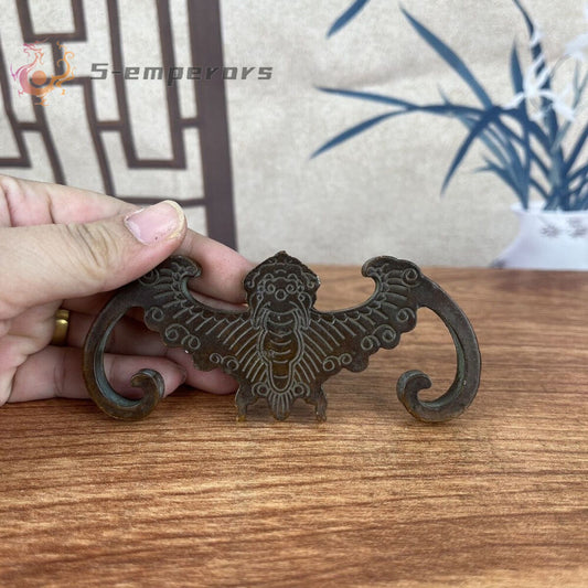Blessing Chinese bronze statue bat figure collectable ornament netsuke gift