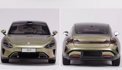 1:18 28CM Xiaomi Original Factory SU7 Car Vehicle Sedan Diecast Model Green