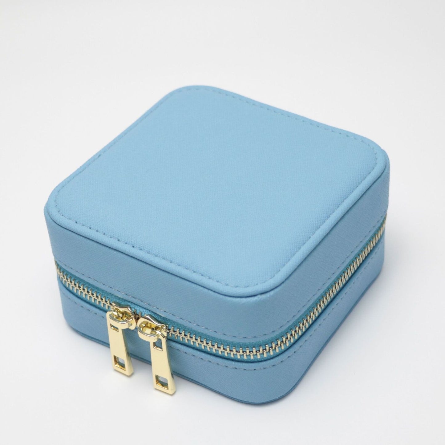 Customized Genuine Leather Earrings Ring Case Jewelry Storage Box 11.5*11.5*6 CM