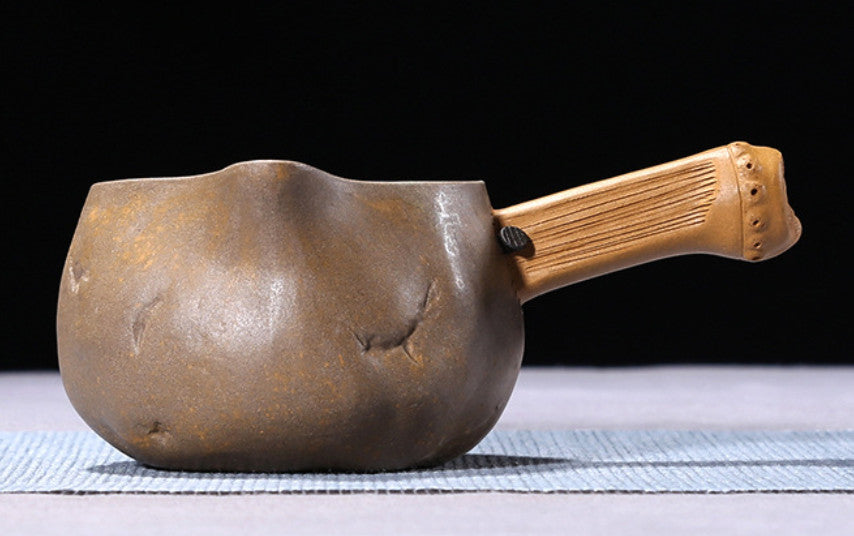 5.1"Fine Chinese Yixing Zisha Duan Clay Handmade Gongfu Teacup Gongdao Cup 225cc