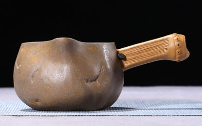 5.1"Fine Chinese Yixing Zisha Duan Clay Handmade Gongfu Teacup Gongdao Cup 225cc