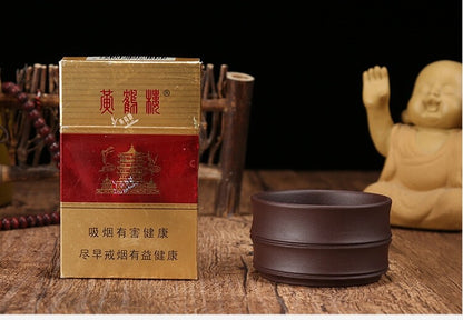 2pcs/lot Marked Cup On Sales Real Yixing Zisha Purple Grit Clay Kungfu Tea Cups