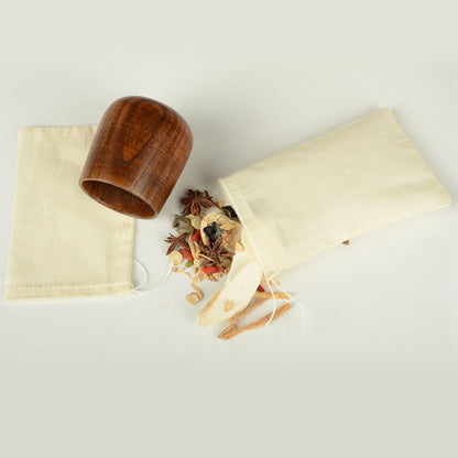 10 / 50 / Pack Reusable Natural Cotton Muslin Drawstring Bags Tea Soap Herbs