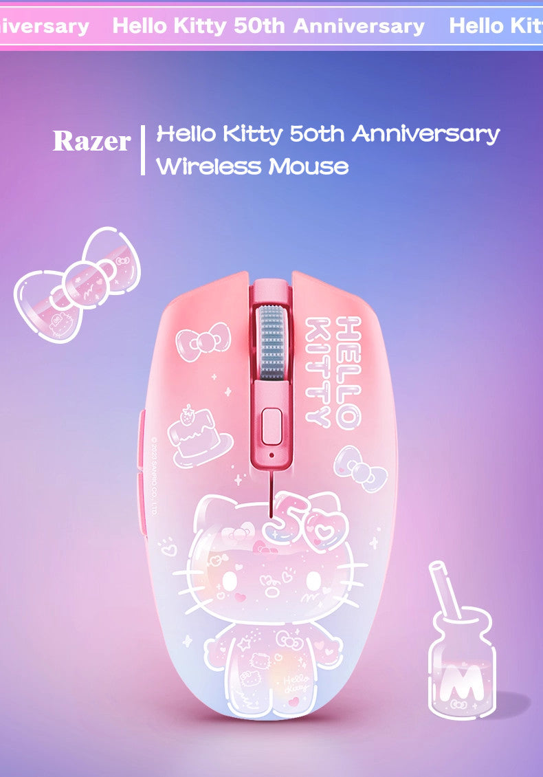 Razer x Sanrio Hello Kitty Blackwidow Keyboards TKL Mechanical + Mouse Combo